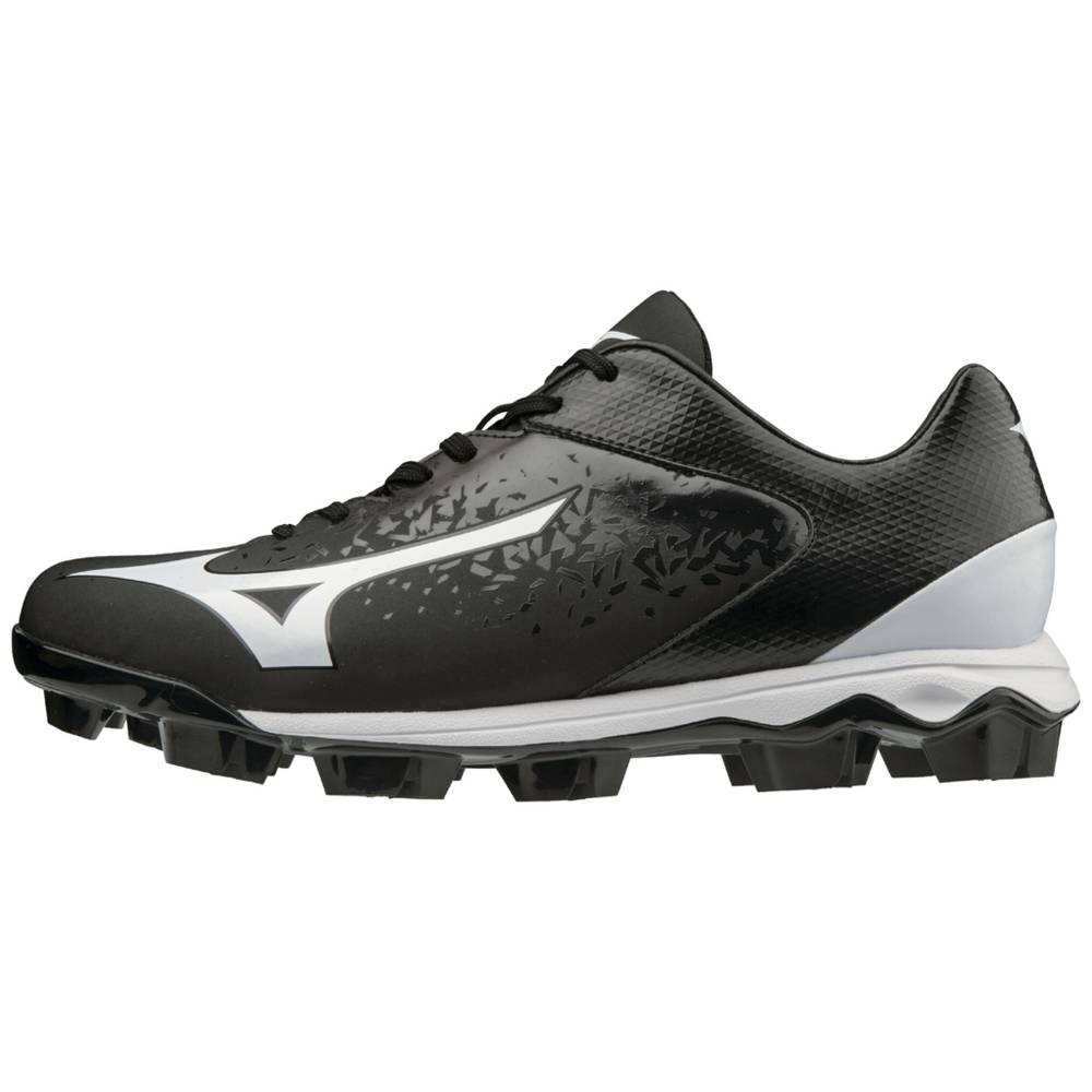 Scarpe Baseball Mizuno Select Nine TPU Basse Molded Uomo - Nere/Bianche - 02869-UNVW